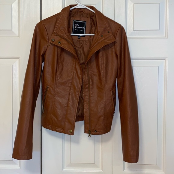 Lane Crawford Pleather Jacket - Picture 1 of 8